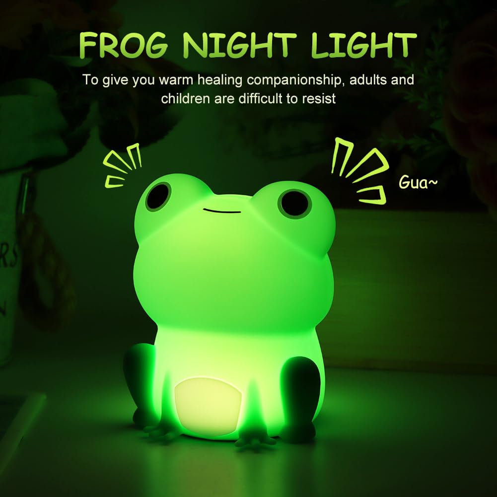Amazon.co.jp : HKZTUY カエルナイトライト、色が変わるLED付き